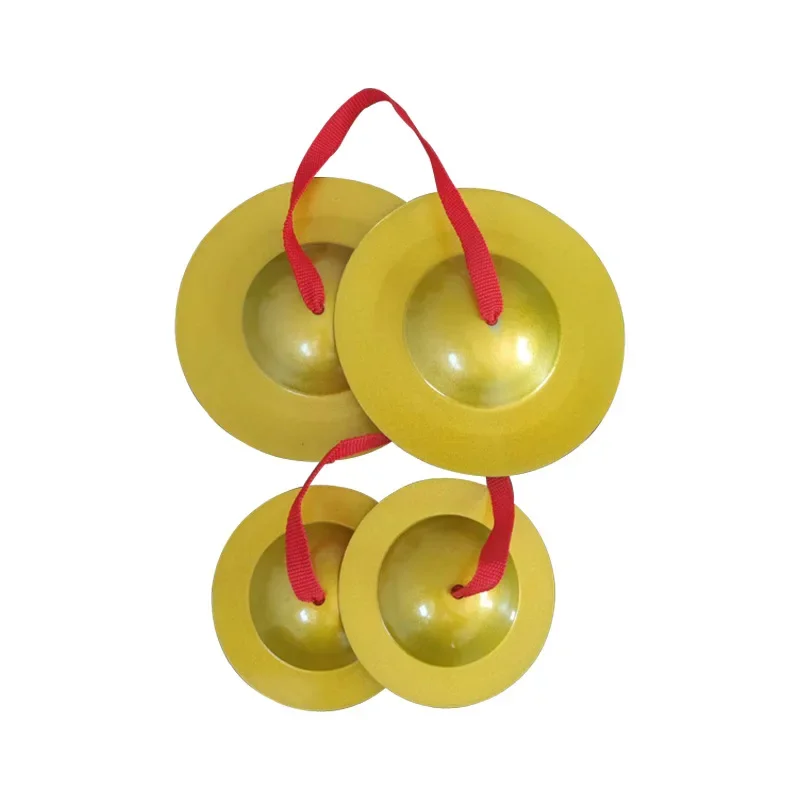 Children's Small Copper Gong Cymbal Percussion Instrument Mini Tap Texture 9cm Music Cultivation Puzzle Kindergarten Props tibetan cymbals drum cymbal kit chinese gong instrument finger cymbals