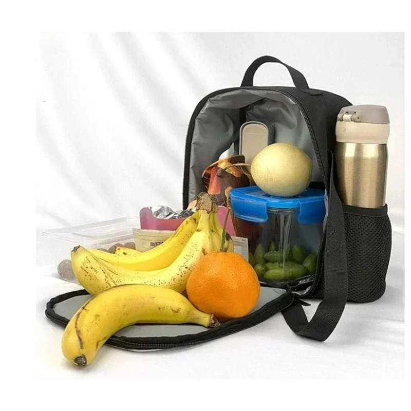 Lunch bags for Child,Cartoon School Picnic Bags for Girls Boys,Cute Push-een Cat Kids Insulation Cooler Bags Aged 4-10 years