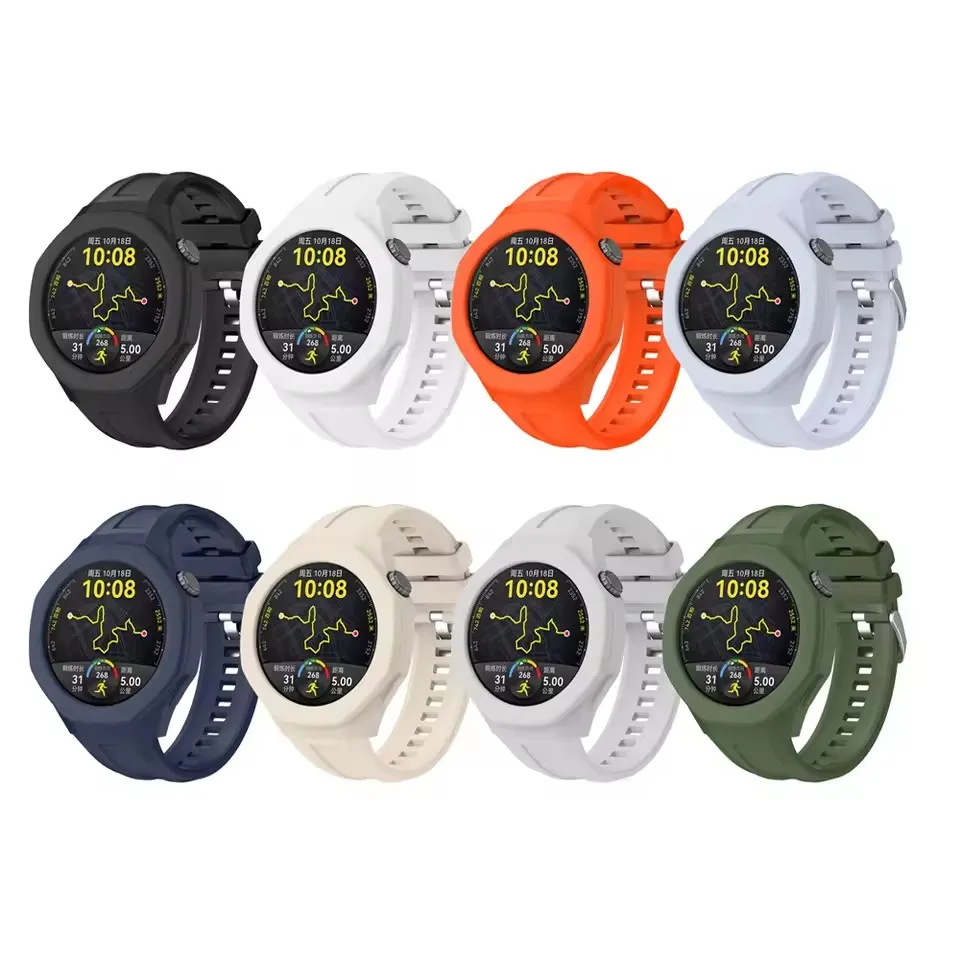 Shockproof Clear Silicone Protective Watch Case - 46mm Cover Shell Replacement