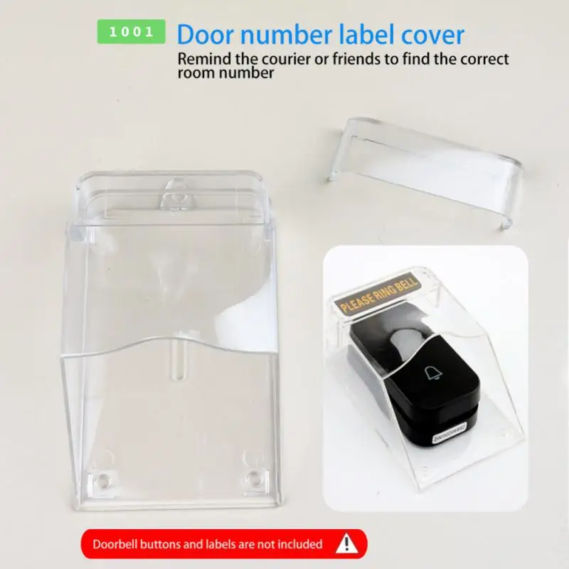 

Waterproof Rain-proof Protective Cover For Wireless Doorbell Smart Door Bell Ring Chime Button Transparent Waterproof Home