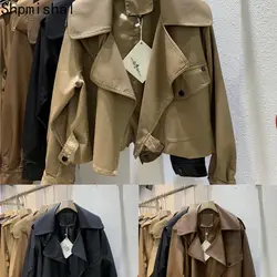 Korean Fashion Polo Collar Leather Coat Autumn New Children's PU Leather Motorcycle Short Jacket Fashion Casual Versatile Coat