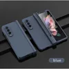 Phone Case For Samsung Galaxy Z Fold 6 5 4 3 5G With Pen Slot Holder For S Pen Hinge Plastic Cover With Front Screen Glass 2