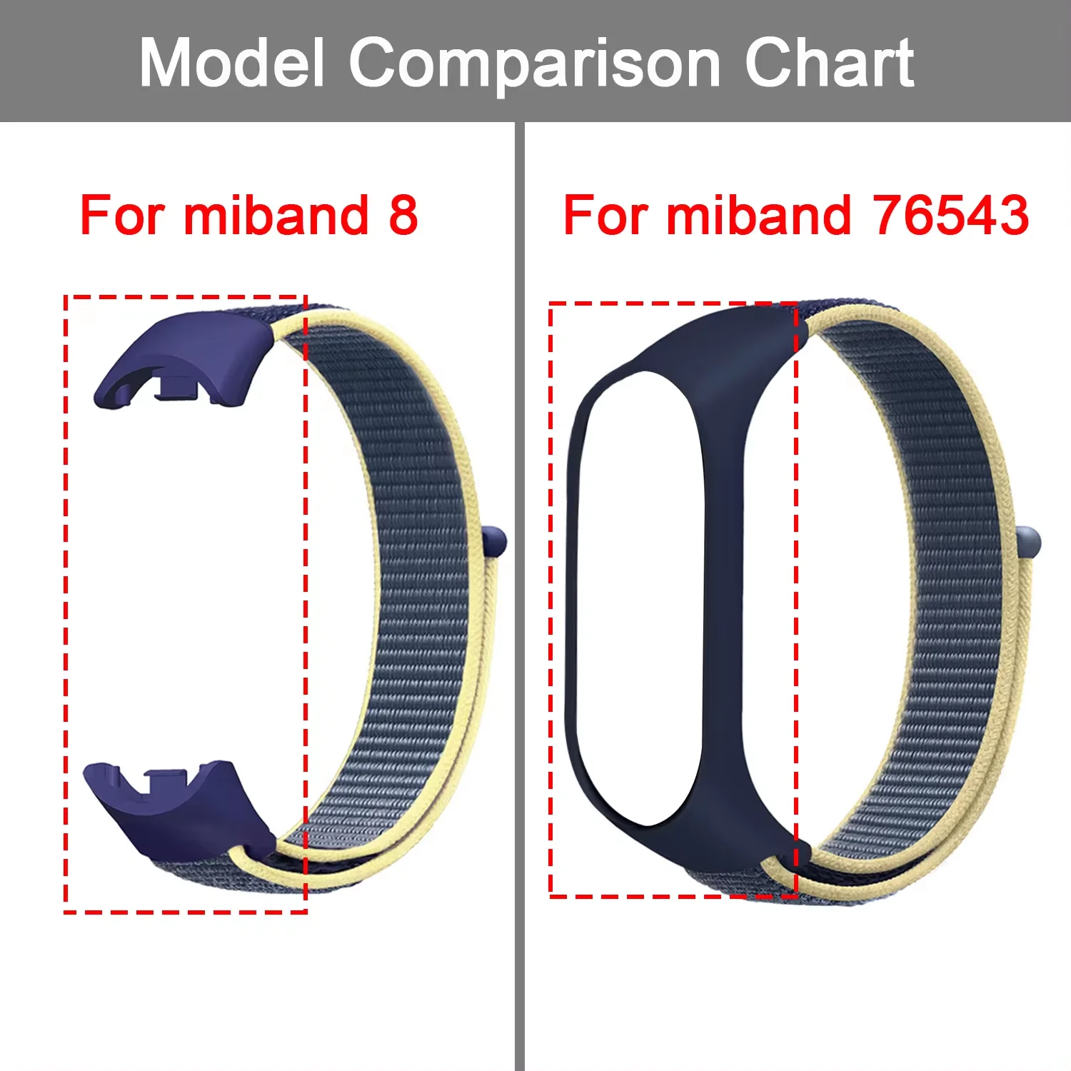 Nylon Sport Loop Smart Watch Bracelet Strap
