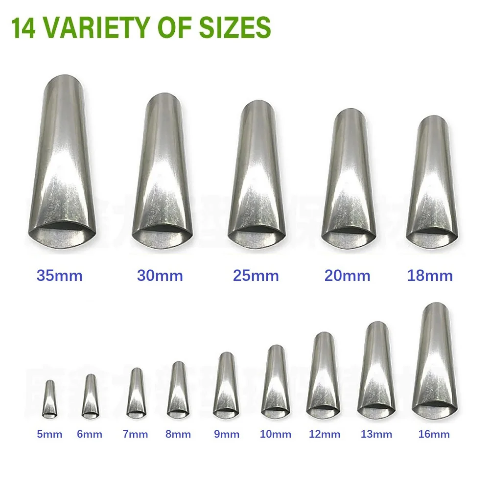 Caulk Nozzle Applicator Caulking Gun Nozzles Caulking Finisher Stainless-Steel Sealant Finishing Tool Kit Caulking Nozzle Sealant Finishing Tools 14x