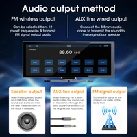 Srnubi 10.26/11.26'' Écran Carplay pour voiture, lecteur vidéo multimédia, sans fil, Android Auto, Mirrorlink, autoradio, Bluetooth, WIFI 6