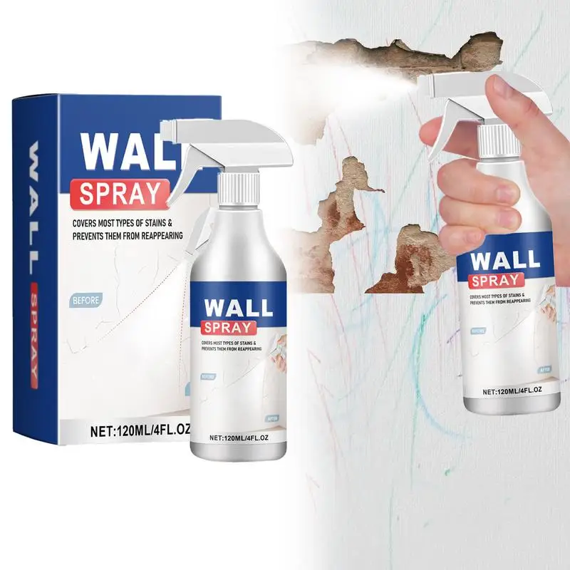 120ml White Color Sun-resistant Waterproof Wall Paint No Color Difference No Trace Wall Renovation Paint Safe Spray