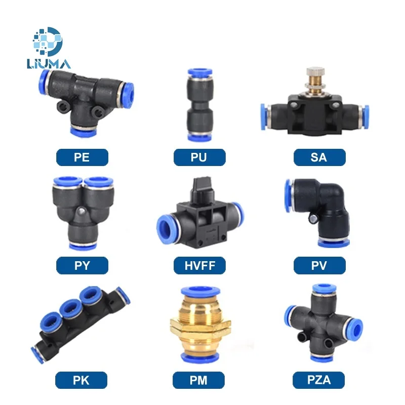 

1 шт. полиуретановый/PY/PV/PZA/PE пневматический Фиттинг для труб быстроразъемные воздушные фитинги 4 мм 6 мм 8 мм 10 мм 12 мм 14 мм водяной вставной шланг