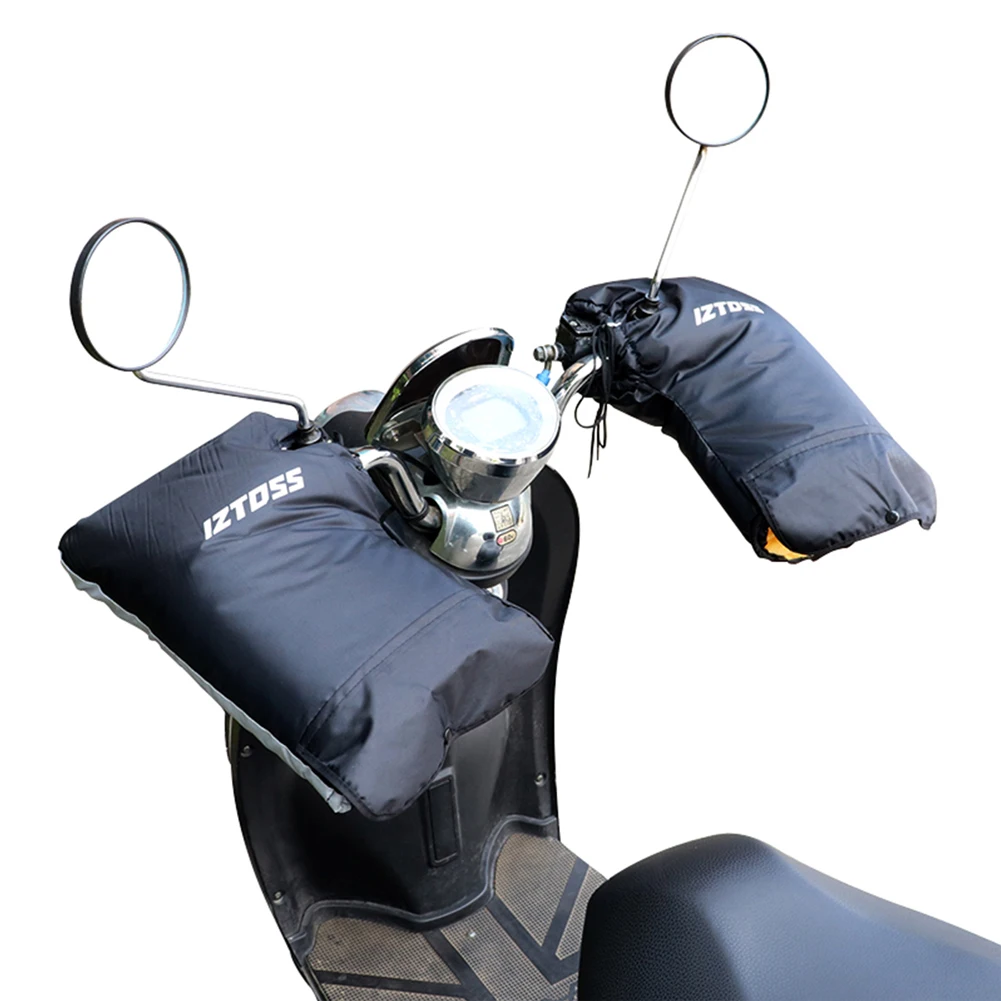 Rainproof Thermal Cover Gloves Motorcycle Scooter Warm Handlebar Muff Motorbike Grip Thermal Cover for Motorbike Cycling Riding
