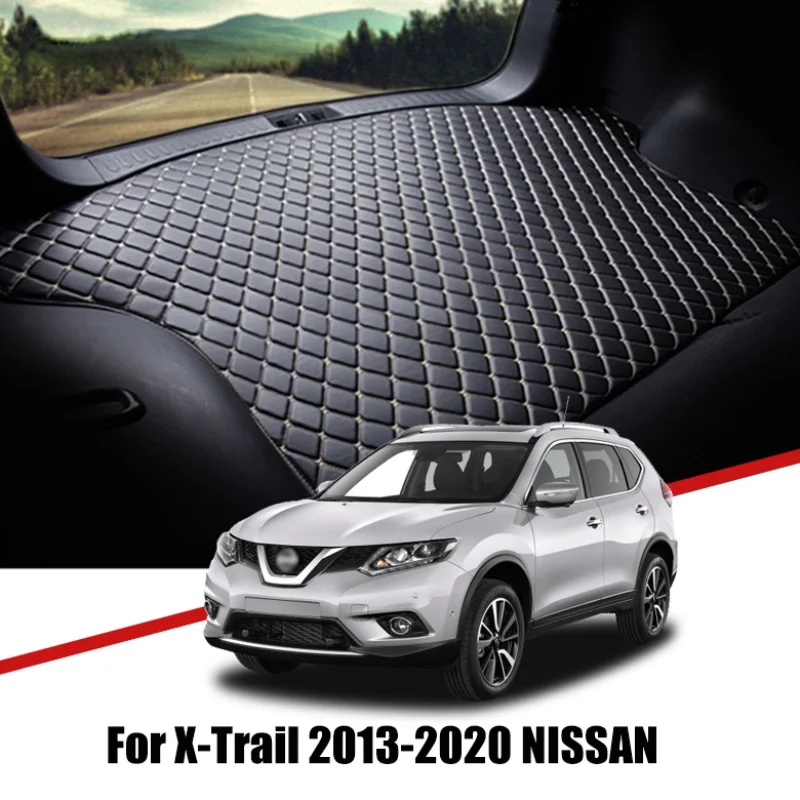 

Custom Car Trunk Leather Mats For Nissan X Trail T32 X-Trail 2013-2019 2020 Waterproof Non-Slip Liner Tray Cargo Accessories