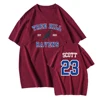 One Tree Hill T-shirt TREE HILL RAVENS Shirt Nathan Scott 23 North Carolina Tees Tric Shirts Tv Show OTH Merch 2 Side Print Tops 6