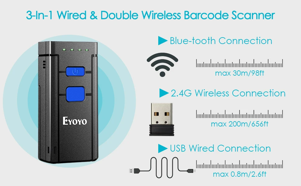 EY-2877 MINI BLUETOOTH BARCODE SCANNER