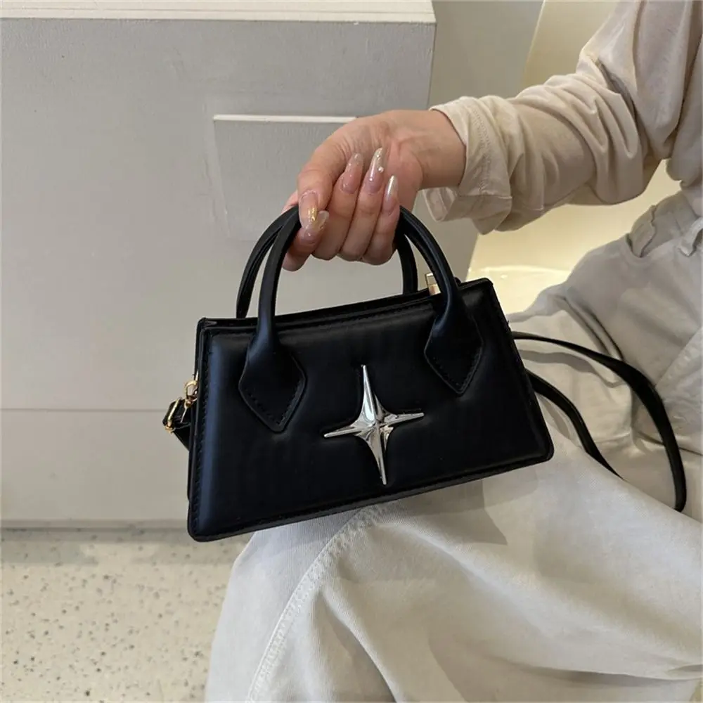 Borsa a tracolla quadrangolare con design a stella in pelle PU a tracolla piccola a tracolla per donna e ragazza_voghion.com