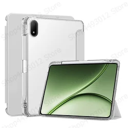 Premium PU Leather Tablet Cover with Pen Holder and Soft Back Stand for OnePlus Pad 4 (Gray)