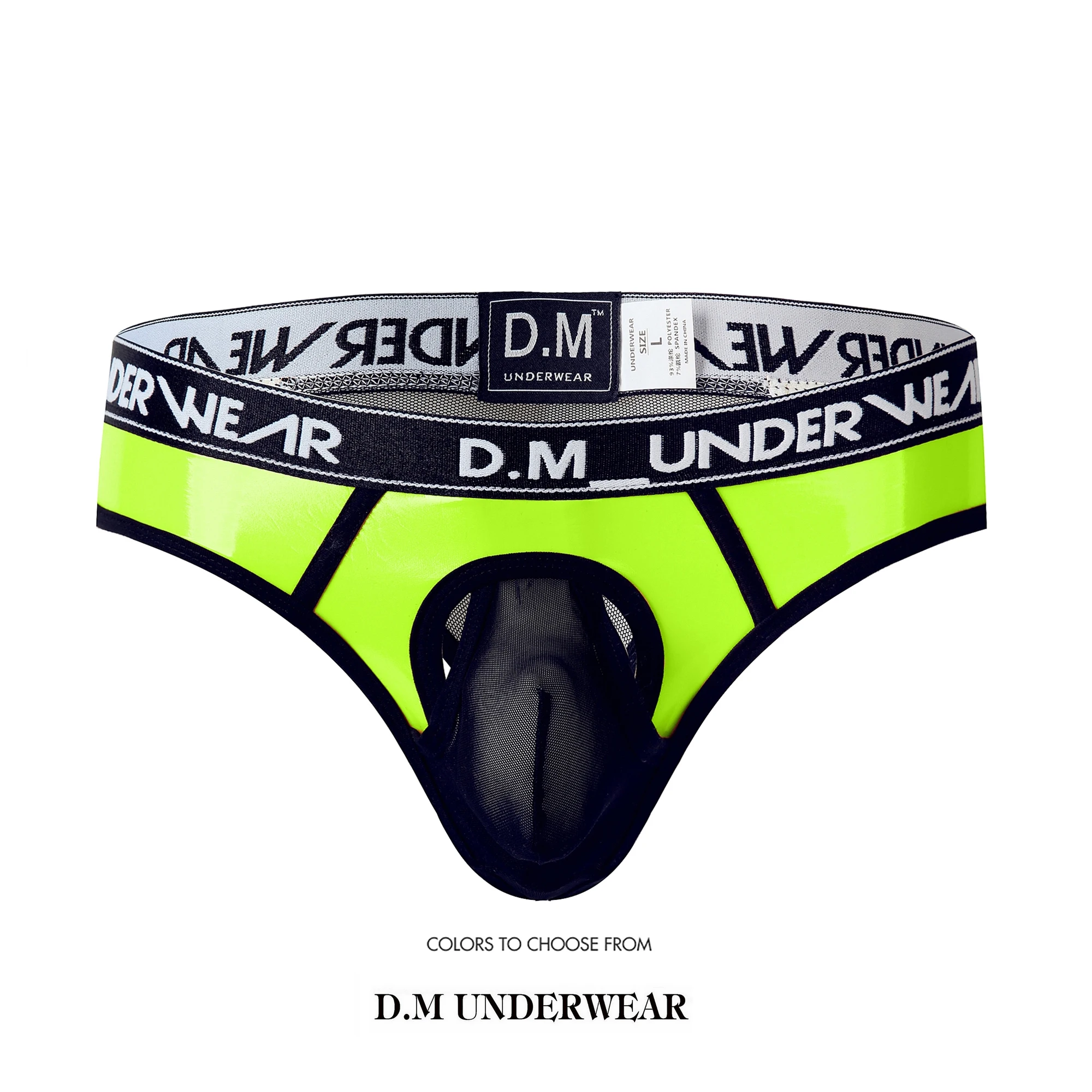 

Men's Underwear Gay Green Purple Black Thongs Men Underpants Breathable Sexy Letter Low-Rise Jockstrap