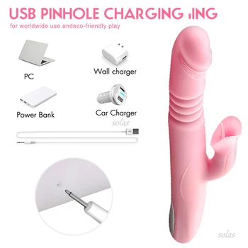 Vibrator Telescopic Tease G-Spot Clitoris Tongue Licking Female Sex Toys Vagina Dildo Vibrating Masturbation Adult Products 18 4