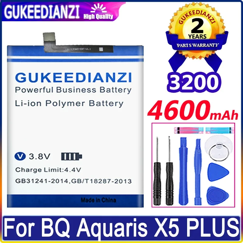 

4600mAh Battery For BQ Aquaris X 5 Plus X5 Plus X5plus Bq 3200 Bq3200 Batteries + Free Tools