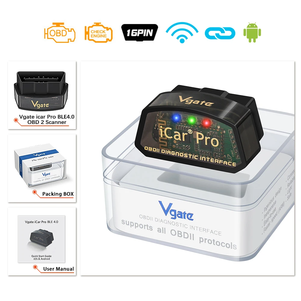 Vgate iCar Pro elm327 V2.3 OBD 2