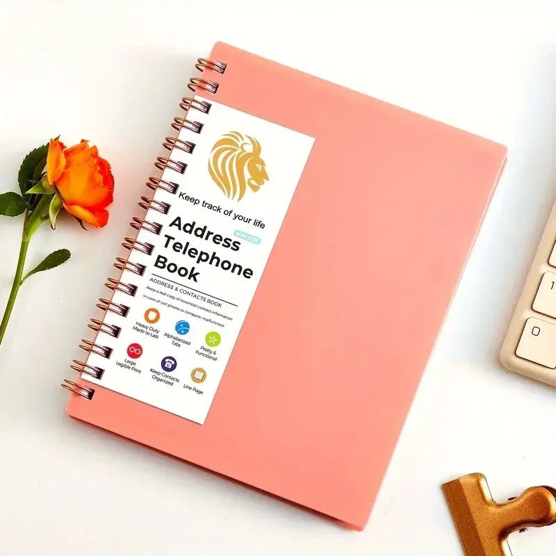 Leather Notebook MINI Size Notebook Telephone Address Book Office Supplies