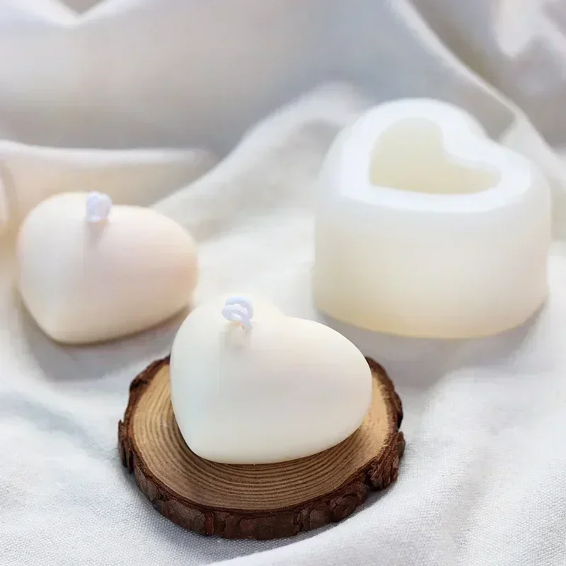 3D Silicone Love Heart Mold for Aroma Gypsum Plaster Candle Resin silicone mold,silicone candle mold,aromatherapy candle mold,silicone candle molds,candle mold,beeswax mold