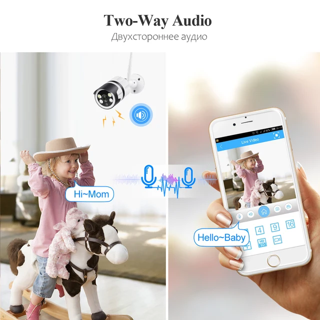 Techage 3MP/5MP WiFi Security Camera System Outdoor Waterproof Night Vision Human Detection Two Way Audio CCTV Surveillance Kit - Image 3