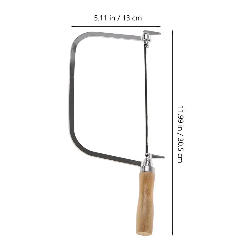 7 Inch Wooden Handle Carving Saw Precision Scroll Saw For Durable Coping Hand Tools Mini Bow Labor Saving Hand Wood