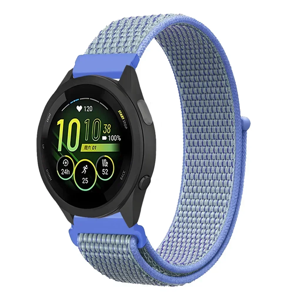 Durable Nylon Loop Strap - 20mm/22mm Adjustable Fabric Wristband