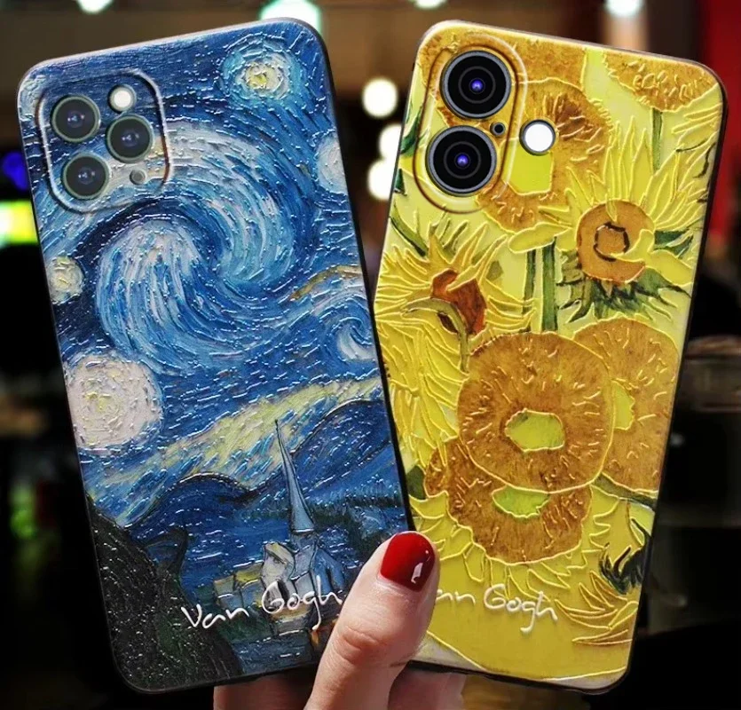 Stylish 3D Art Phone Case - Cute Design Apple Cover
