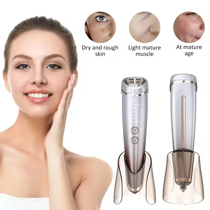 6In1 EMS Face Facial Massage Machine Care Lifting Device Facial Massager Photon Light Therapy Face and Neck Massager