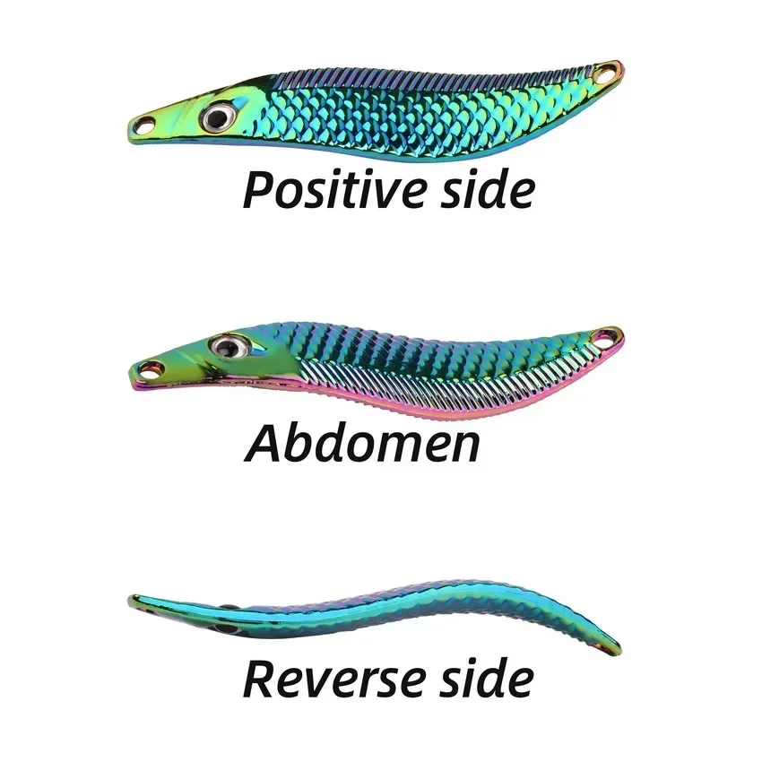 Premium Metal VIB Leech Spinners: Trout Fishing Lures for Night & Saltwater Trolling