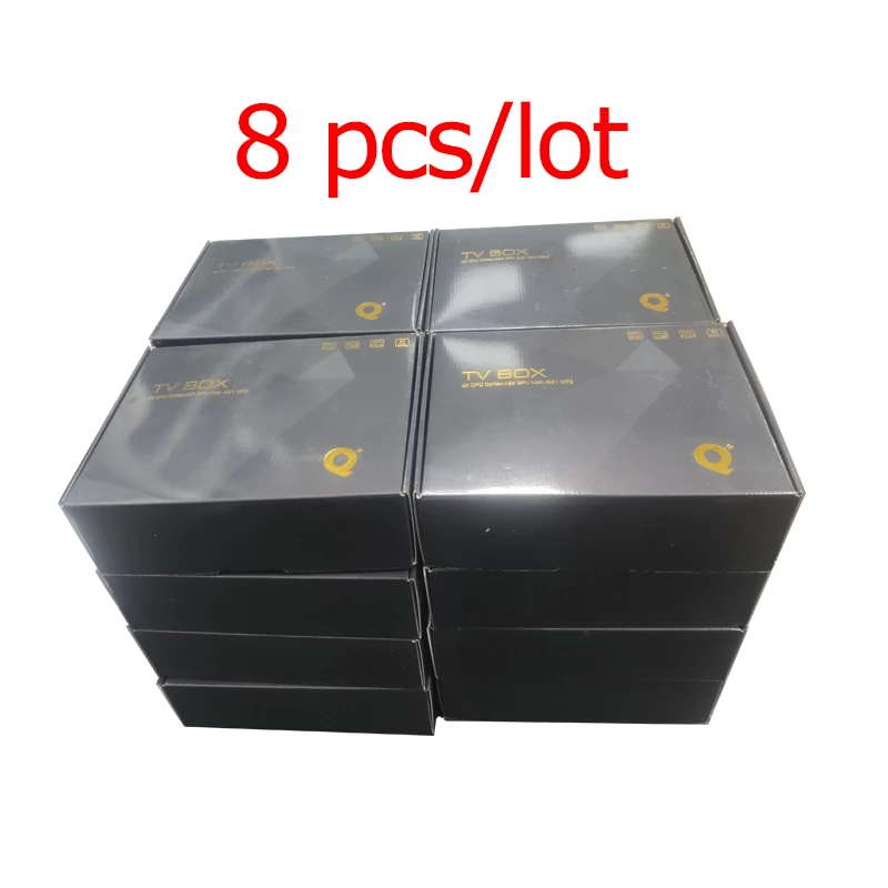 In Stock 8Pcs/Lot Q Plus Smart Android 9.0 Tv Box 4Gb Ram 32Gb Rom 2.4G Wifi 6K Allwinner H6 Set Top Box 24 Hours To Send