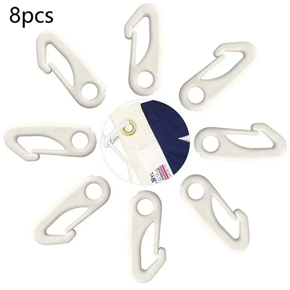 Flag Pole Attachments Snap Hook Clips 8PCS