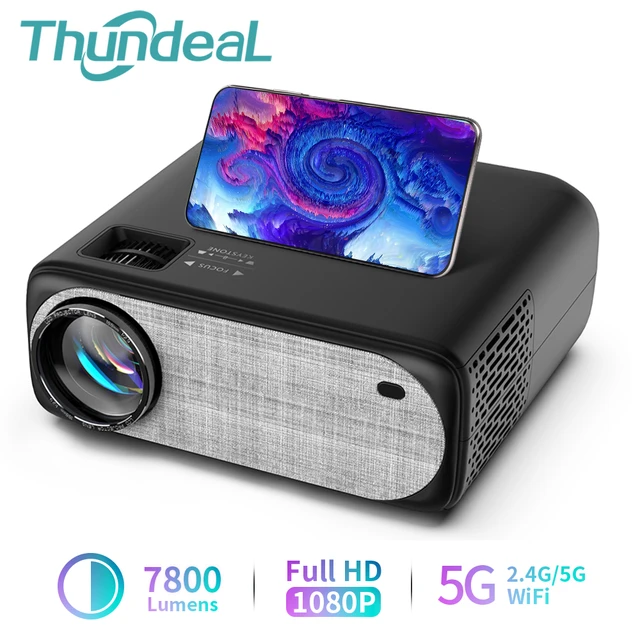 ThundeaL-Proyector de vídeo TD97 1080P para cine en casa, dispositivo con  WiFi, Android, LED, Full HD, 4K, para películas y teléfonos inteligentes -  AliExpress