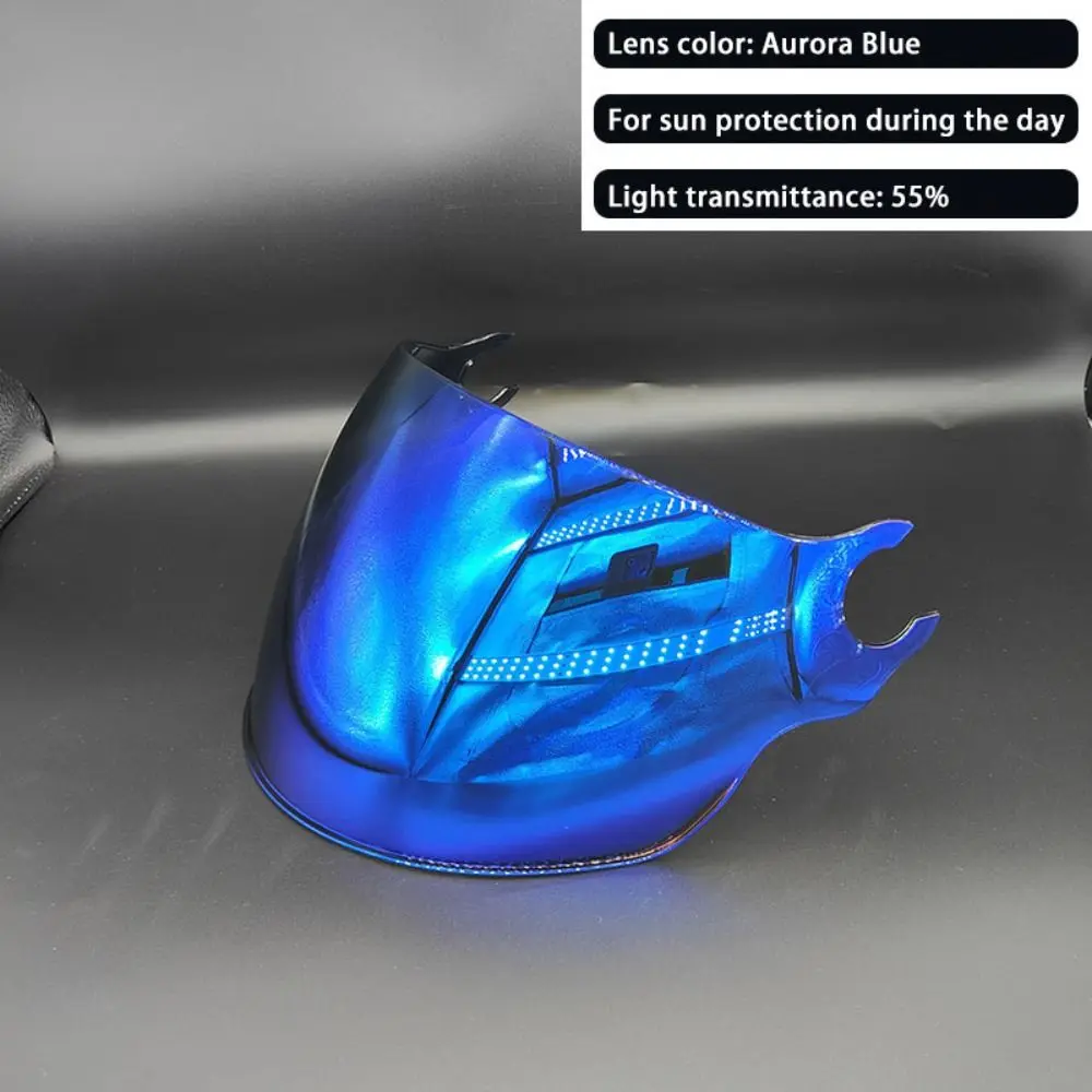 OF562 Windproof LS2 Helmet Visor Mirrored Helmet Parts Replacement Helmet Lens UV Protection Scratch-resistant Visor Accessories