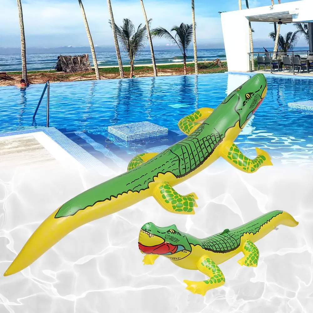 2Pcs PVC Swimming Pool Funny Water Toys Blow Up Crocodile Toy Inflatable Toys Inflatable Crocodile Alligator Balloon 3