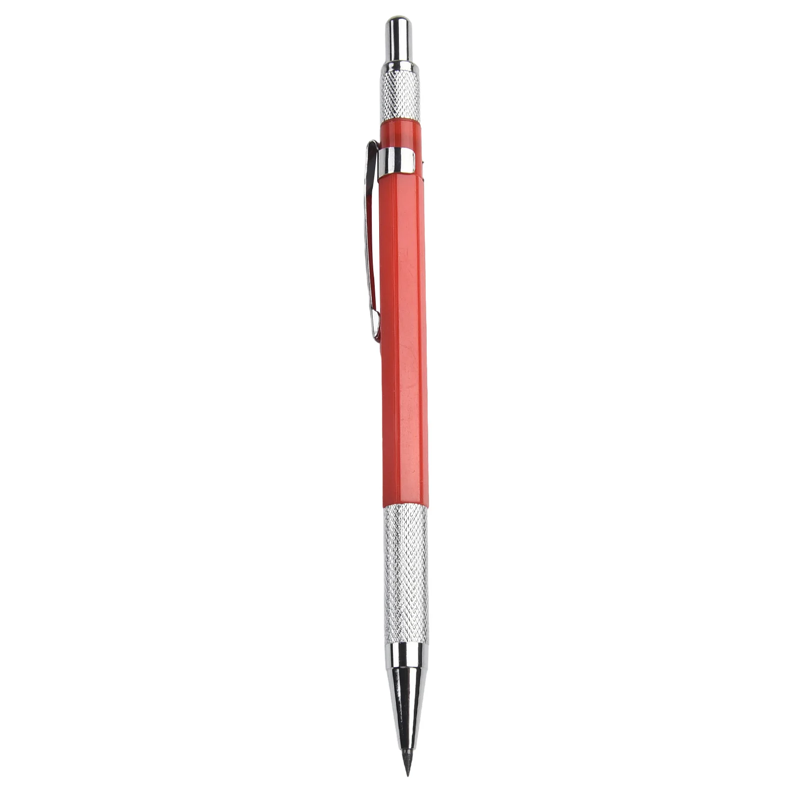 Welders Pencil With 12PCS Silver Streak Refills Metal Marker Mechanical For Steel Welding Sheet Metal Engraving Supplies