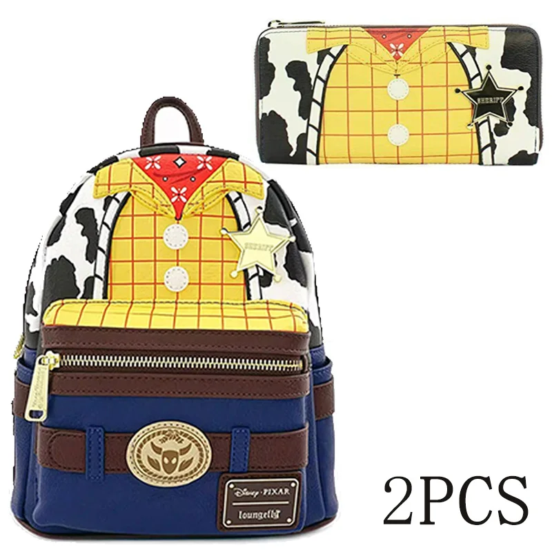 2pcs/set Loungefly Disney Stitch Luau Cosplay Womens Double Strap Shoulder Bag Purse Sandcastle Beach Surprise Backpack Wallet