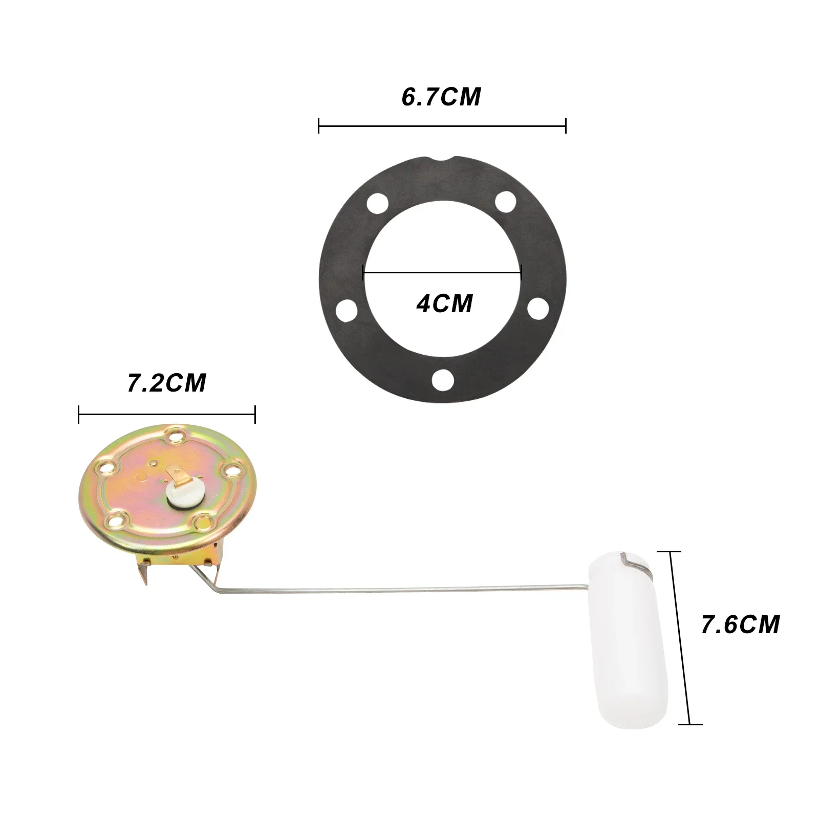 Car Fuel Tank Sensor Fuel Tank Sending Level Sensor Unit With Seal & Screws 113919049D for VW Beetle Karmann Ghia 1973 1974
