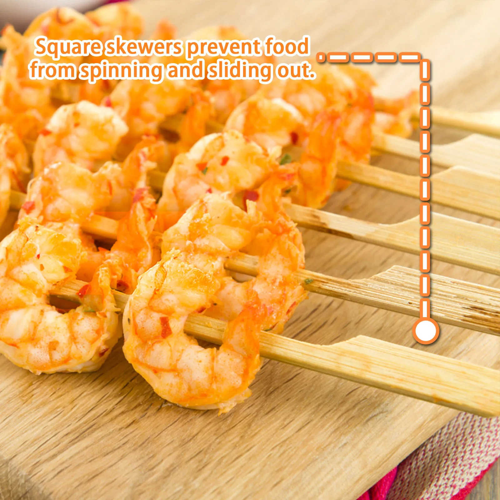100 Pcs Skewers For Appetizers,Cocktail Picks Fancy Toothpicks For Appetizers, Food Sticks Party Drinks Fruit BBQ 12/15/18cm