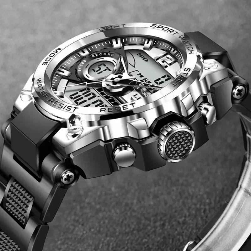 smvp Men Military Watch 50m Waterproof Wristwatch LED Quartz Clock Sport  Male Big es  Relogios Masculino