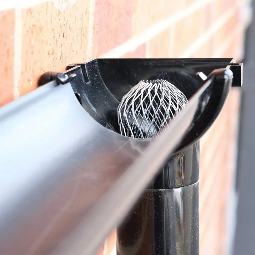 Anti-blocking Downpipe Strainer Leaf Debris Trap Roof Floor Drain Rain Pipe Cap Balcony Drainage Cover Gutter Guard