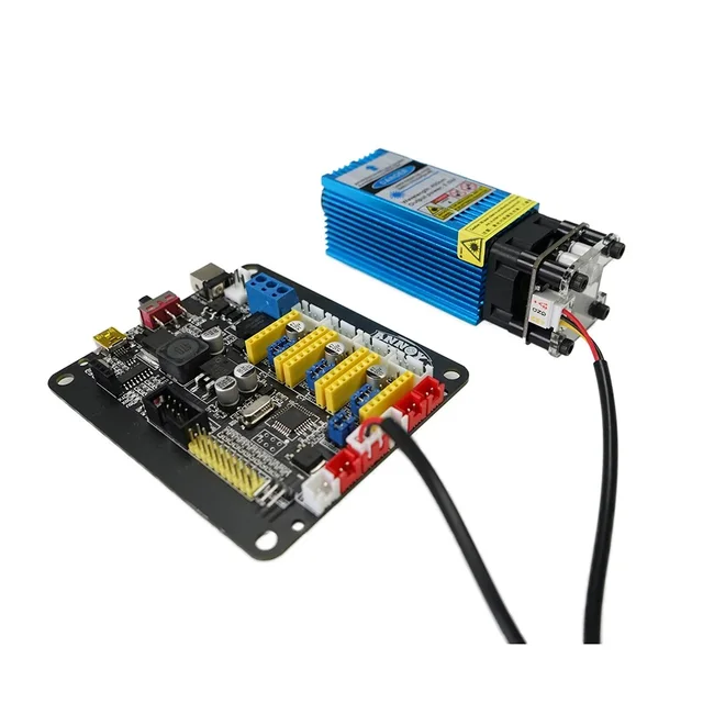 500mW 405NM 12V Blue Violet Laser Module Adjustable Focal Laser Head With TTL PWM Control With Goggles For Laser Engraver 4