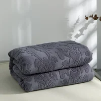 Jacquard Cotton Towel Thread Blanket for Adults Kids Soft Breathable Bedspread Bedclothes Summer Throw Blankets on Sofa/Bed 1