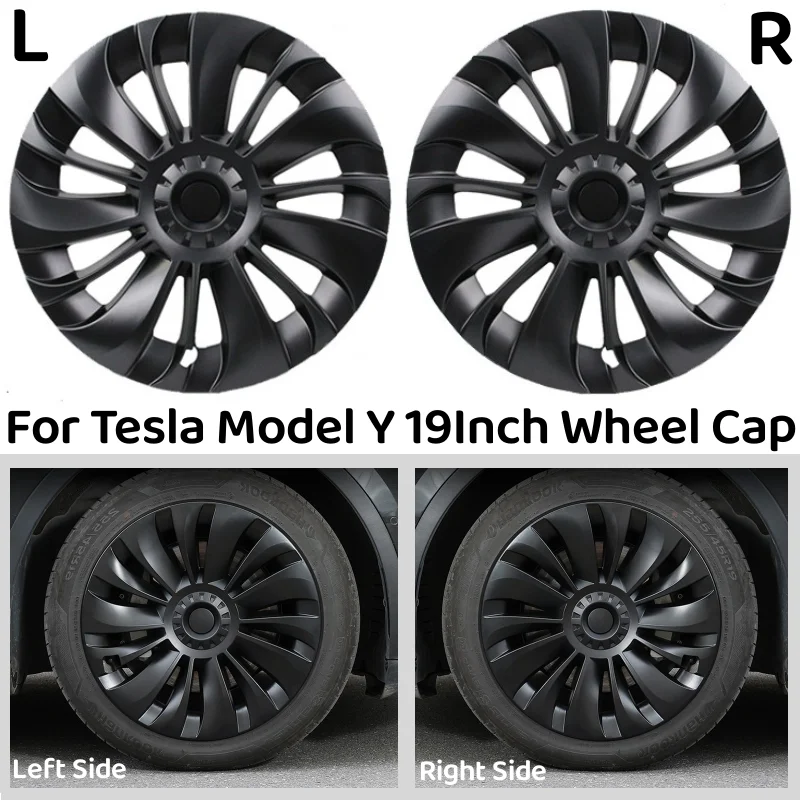 

4PCS 19Inch Wheel Caps Replacement Hub Cap Performance Automobile Wheel Hubcap Full Rim Cover For Tesla Model Y 2023 Accessories