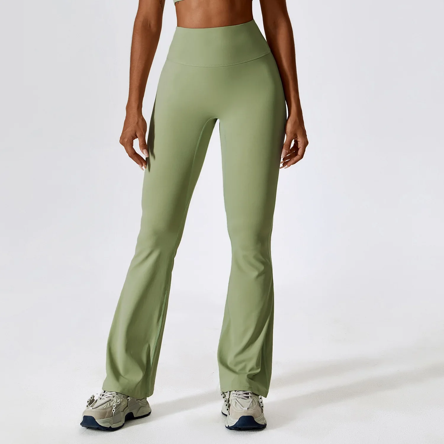 Leggings Yoga Pants Women High Waist Wide Leg Pants Women Gym Fitness Sports Black Flared Pant Latin Dance Trousers