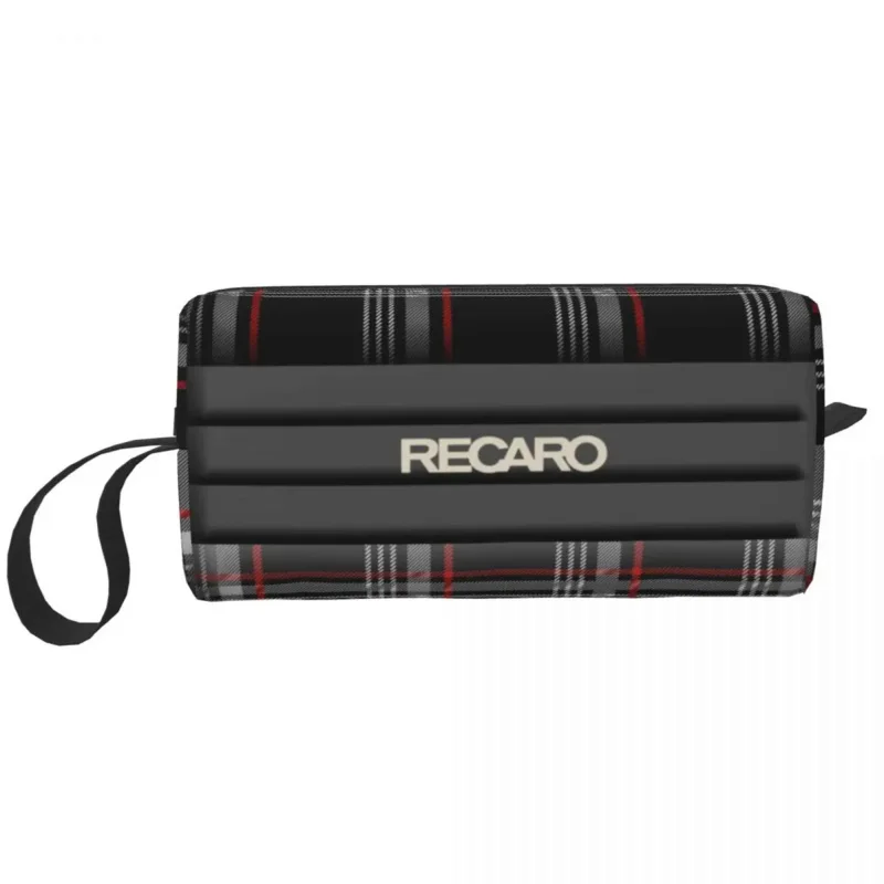 

Recaros Logo Cosmetic Bag Women Kawaii Large Capacity Makeup Case Beauty Storage Toiletry Bags