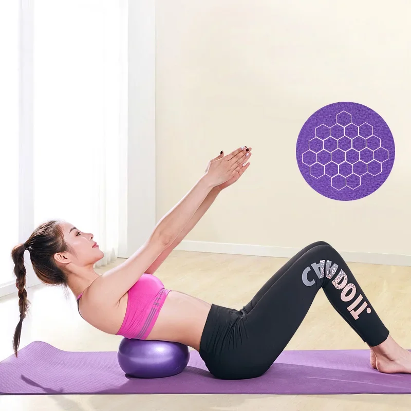Yoga Ball Exercise Gymnastic Fitness Pilates Balance Gym Core Indoor Training