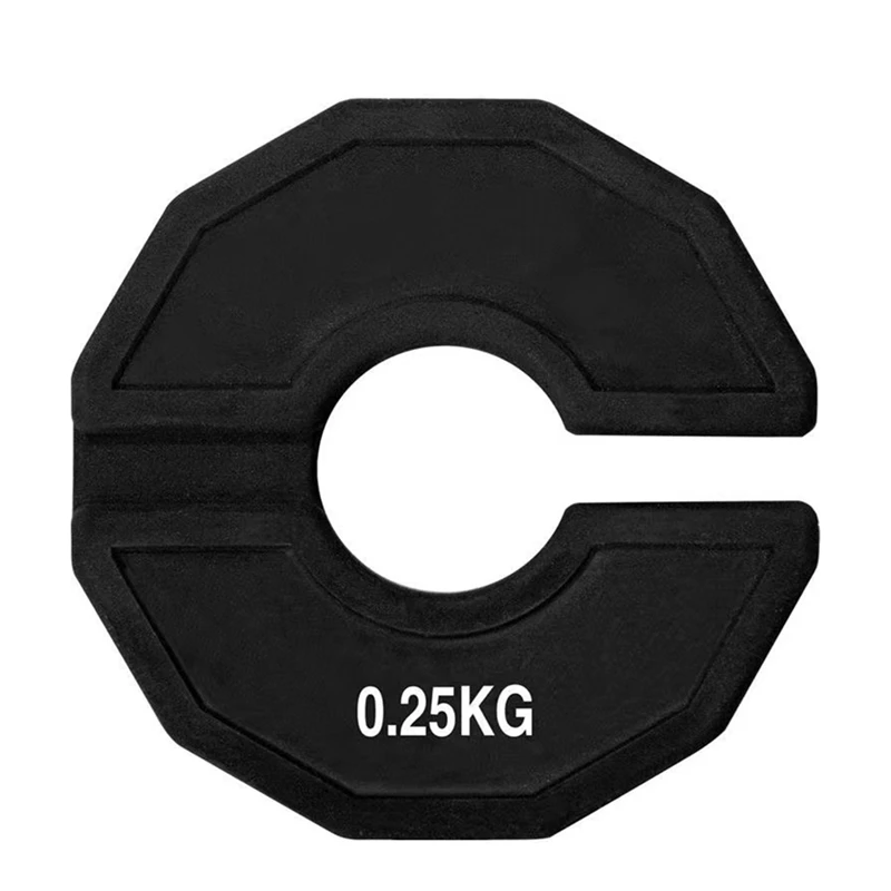 Microplacas para gimnasio, placa de peso fraccional con mancuernas, placas de peso fraccionadas de goma, cambio adicional, color negro