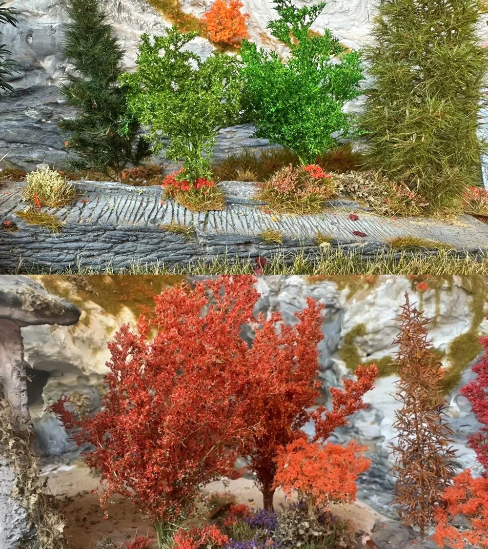 Original model Leaf grass powder static grass DIY construction sand table micro landscape scene model materials for enthusiasts 4