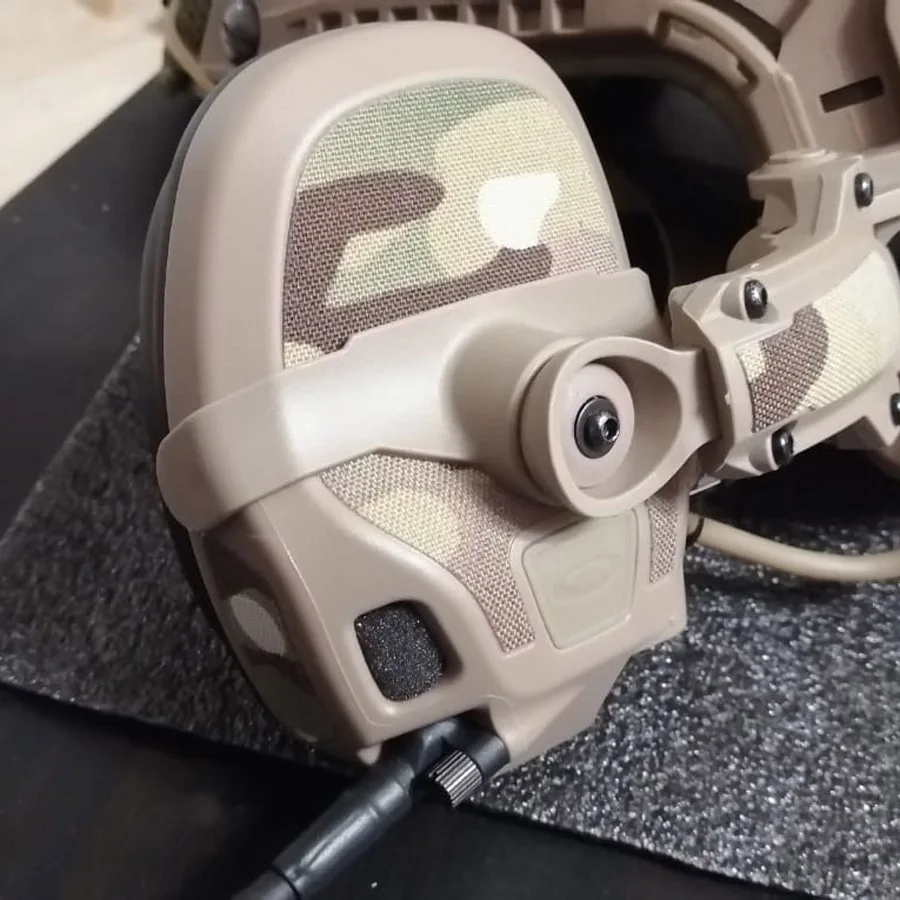 Amp Tactical Communication Headset Stickers Set Waterproof Skin Decorative Camouflage Protection Stickers Rail Screws tactical headset