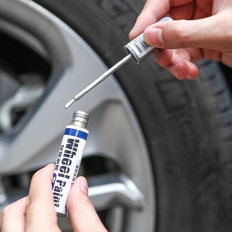 

For Auto Scratch Repair Parts 1pc 12ml Wheel Touch Up Paint Cleaner Marker Pen Car Tyre Paint Brush Painting Pens Chegit